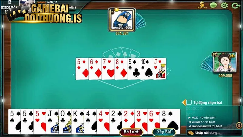 Mẹo chơi game bài tiến lên miền Nam